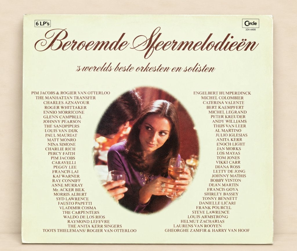 Beroemde Sfeermelodieën – Box met 6 LP's Orkesten & Solisten, LP, Originele persing, Ophalen of Verzenden, Zo goed als nieuw