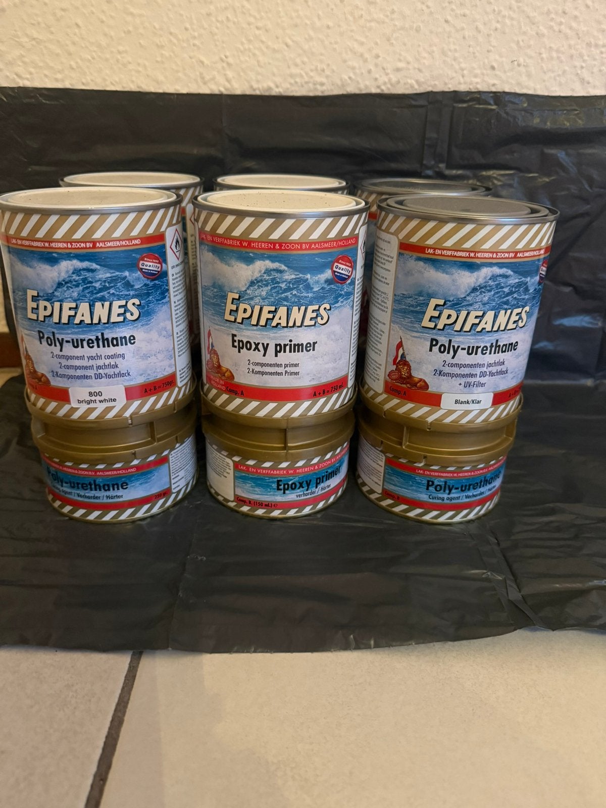 Epifanes poly-urethane jachtlak, Ophalen, Zo goed als nieuw