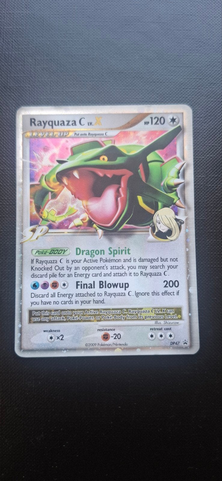 Rayquaza C PD47, Ophalen of Verzenden, Gebruikt, Losse kaart, Foil