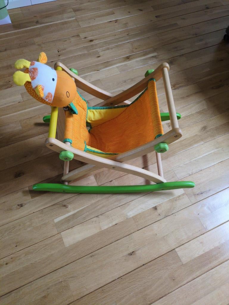 hobbel giraffe van hout voor baby's en peuters, Ophalen, Zo goed als nieuw, Overige typen