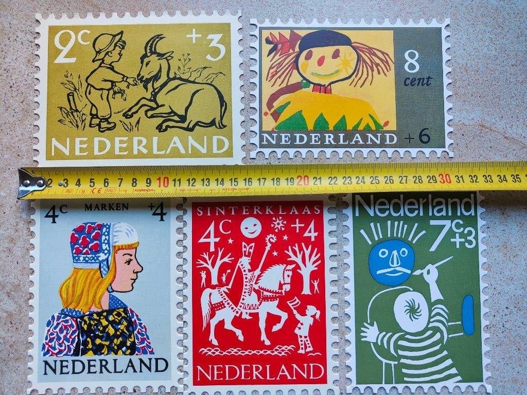 10  Kinderpostzegel Bedankkaarten (MAXI-kaart), Ophalen of Verzenden