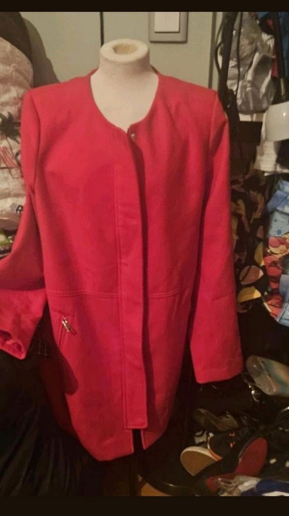 Nieuw rood jas, Ophalen of Verzenden, Nieuw, Maat 46/48 (XL) of groter, Rood