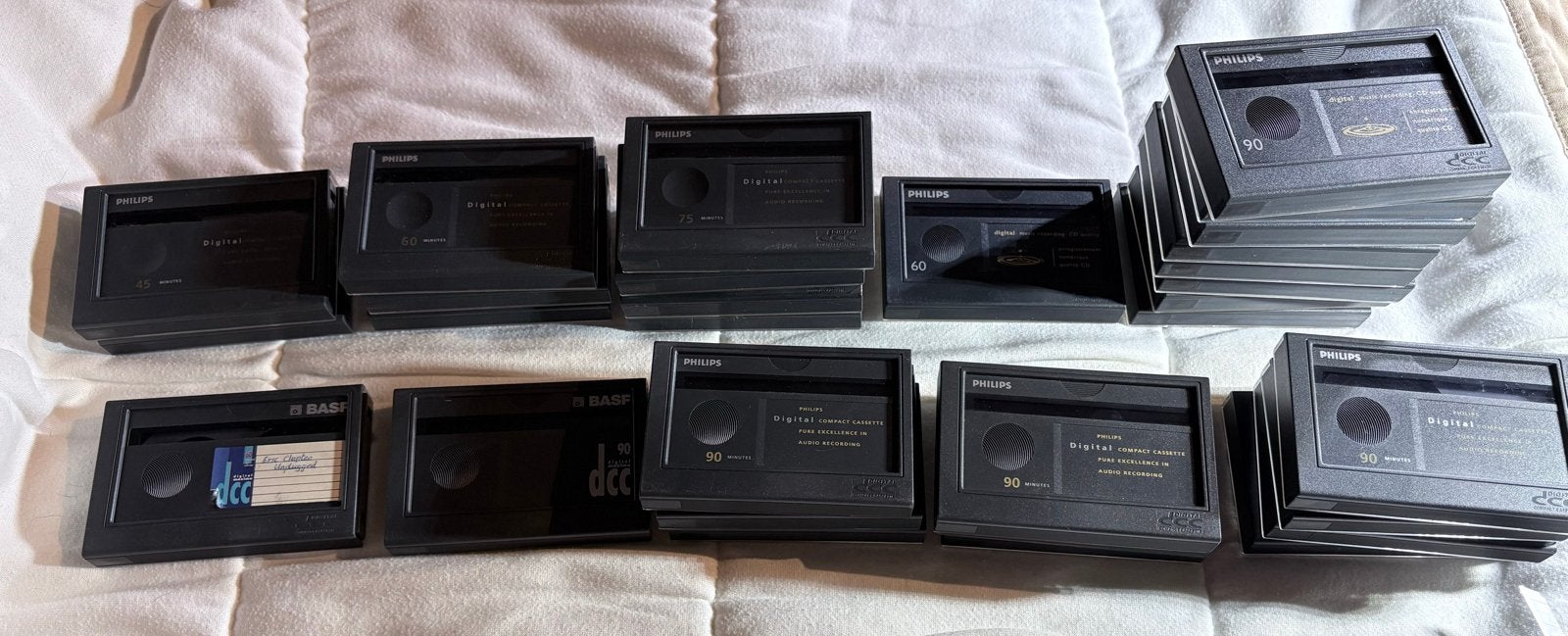 30 Philips en BASF DCC bandjes - Diverse lengtes, Gebruikt, Overige genres, Ophalen of Verzenden, Origineel