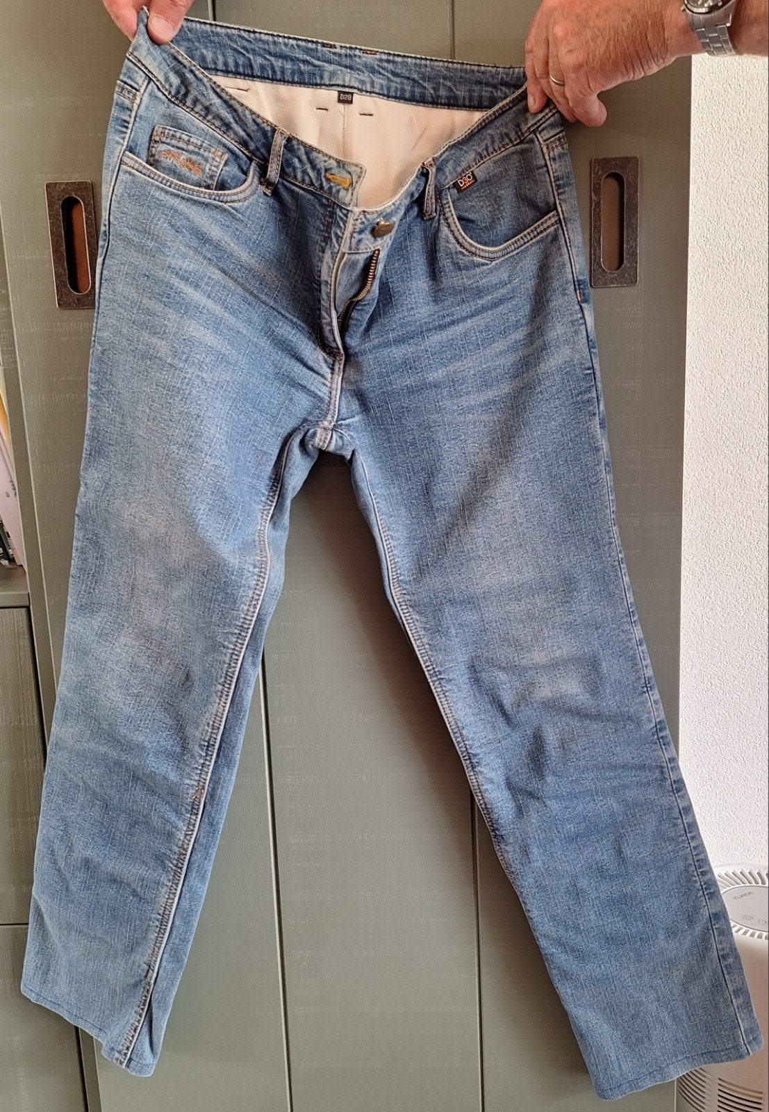Richa motor spijkerbroek M, Motoren, Kleding | Motorkleding, Ophalen, Tweedehands, Broek | textiel, Richa