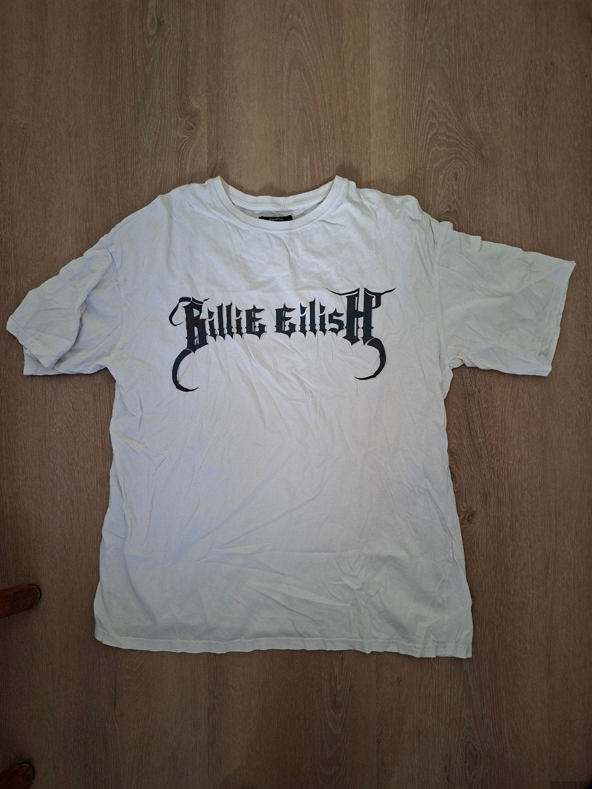 t shirt Billie Eilish bijna gratis, Ophalen of Verzenden, Zo goed als nieuw, Blauw, Korte mouw