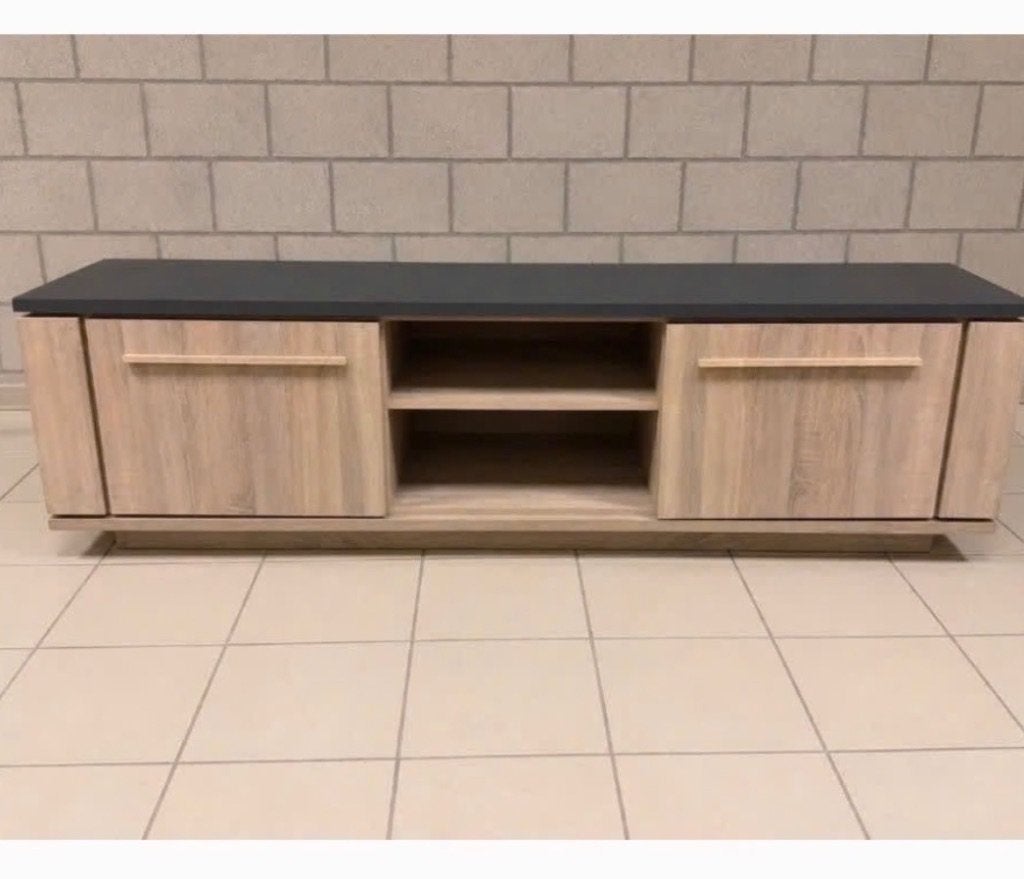 Tv kast 185cm, Ophalen, Gebruikt, 150 tot 200 cm, Eikenhout