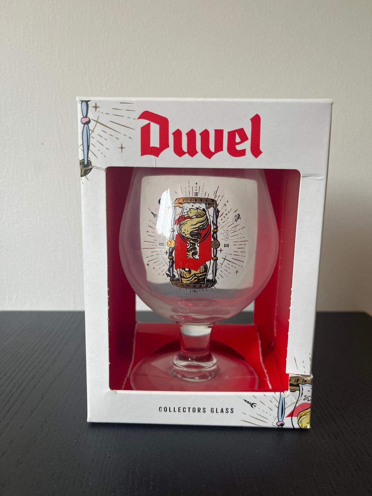 Nieuw Duvel glas Joe Robinson in origineel doosje, Ophalen of Verzenden, Nieuw