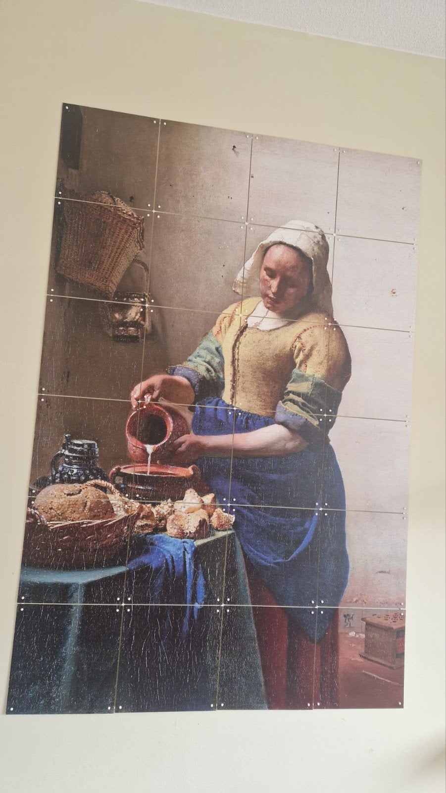 Ixxi Het Melkmeisje Vermeer 80x120 cm, Huis en Inrichting, Ophalen of Verzenden, 100 tot 125 cm, 75 – 100, Print
