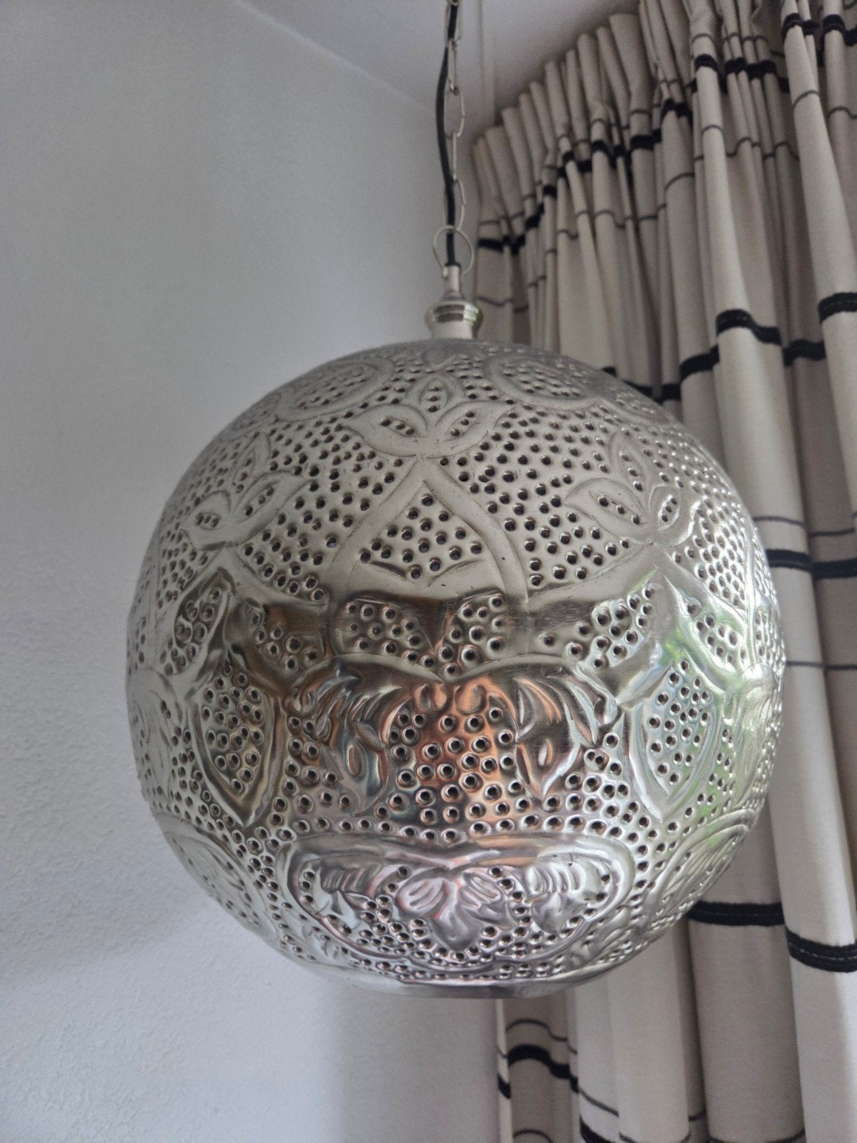 Oosterse / Marokkaanse hanglamp, Ophalen, 50 tot 75 cm, Zo goed als nieuw, Oosters, Bohemian, Etnisch