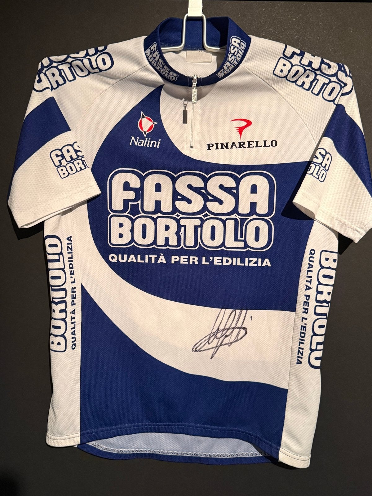 Gesigneerd Fassa Bortolo wielershirt - Alessandro Petacchi, Ophalen of Verzenden, Zo goed als nieuw, Helm