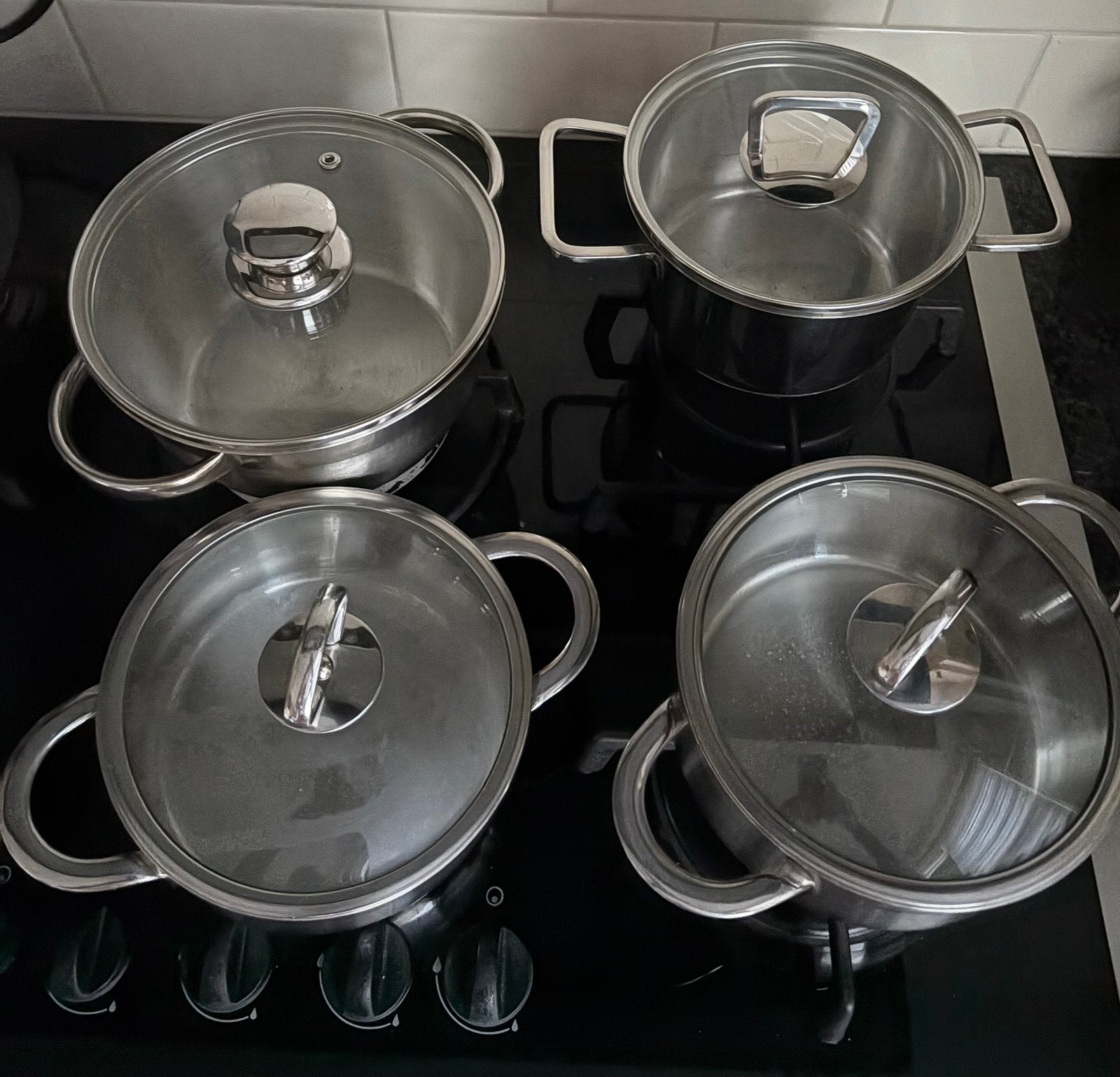 Kookpannen BK, Huis en Inrichting, Ophalen, Gebruikt, Rvs, Pannenset
