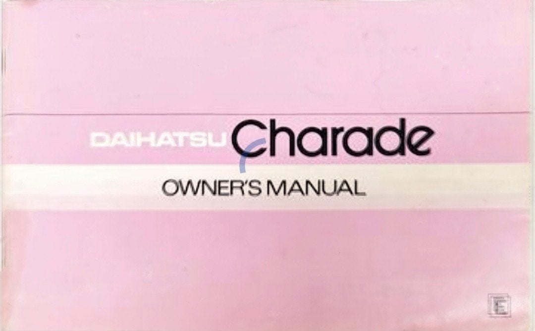 Daihatsu Charade Gebruikershandleiding (Owner's Manual), Auto diversen, Handleidingen en Instructieboekjes, Ophalen of Verzenden