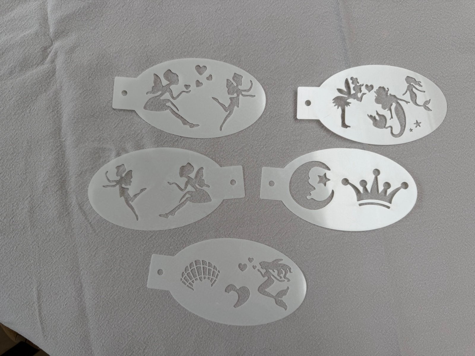 Schmink/Glittertattoo Sjablonen - Diverse Ontwerpen, Fantasie, Nieuw, Ophalen of Verzenden, Kunststof