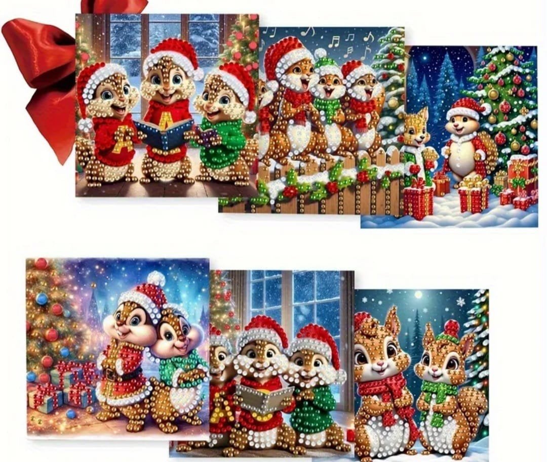 Diamond painting kerstkaarten, Verzenden, Nieuw, Kerst, Overige typen
