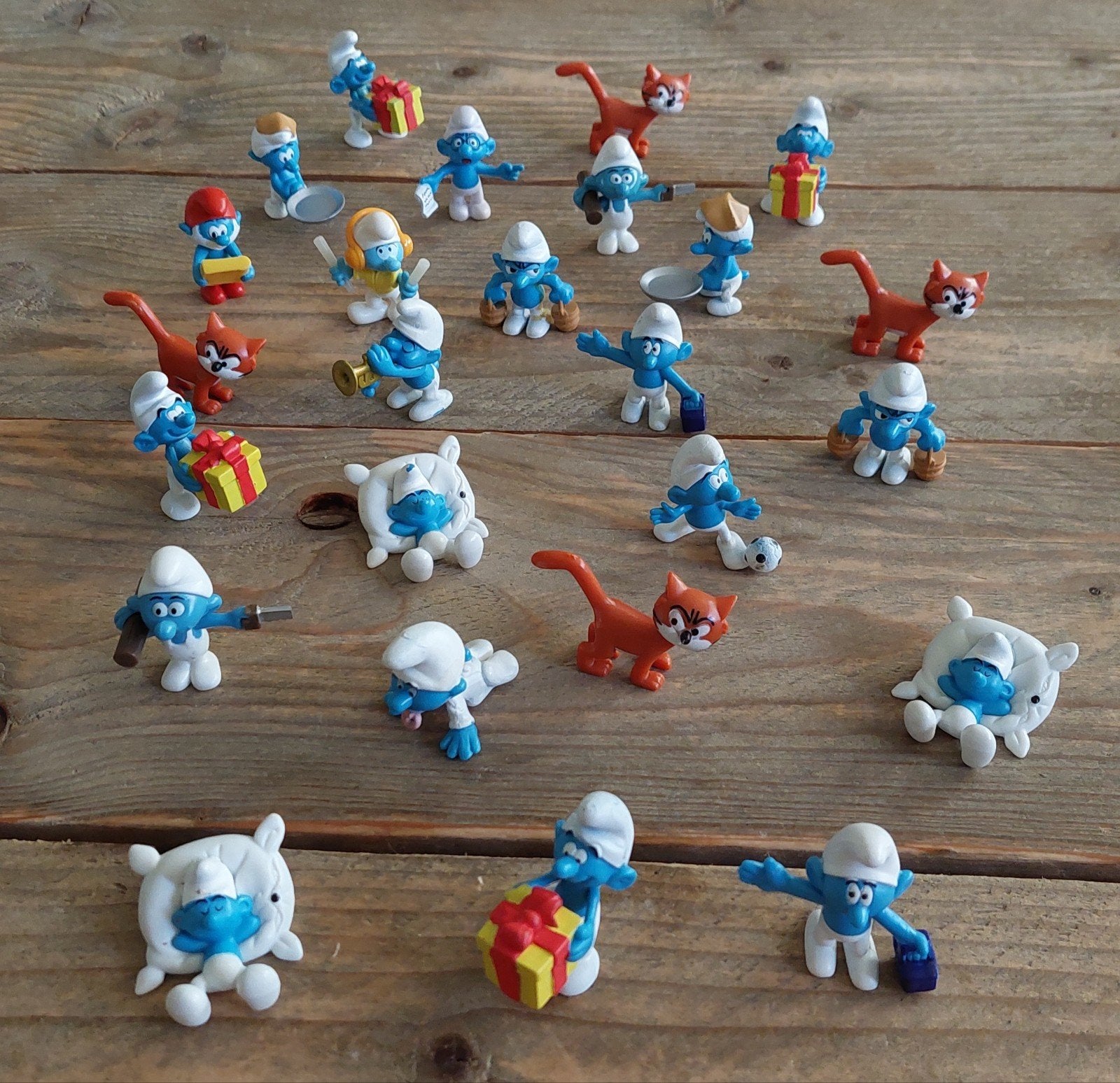 Verzameling Smurfen, Ophalen of Verzenden, Zo goed als nieuw, Verschillende Smurfen, Poppetje, Figuurtje of Knuffel
