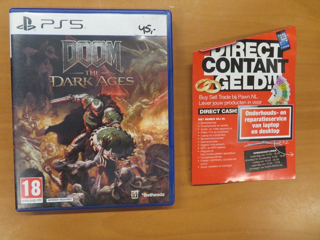 Playstation 5 (PS5) Doom: The Dark Ages | Pawn Eindhoven, Ophalen, Gebruikt, Vanaf 18 jaar, Shooter