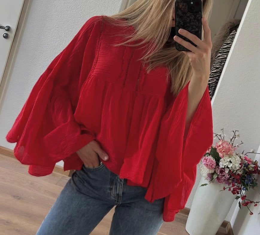 GARCONNE wijdvallend tuniekje rood mt TU, Kleding | Dames, -, Verzenden, Parijs, Nieuw