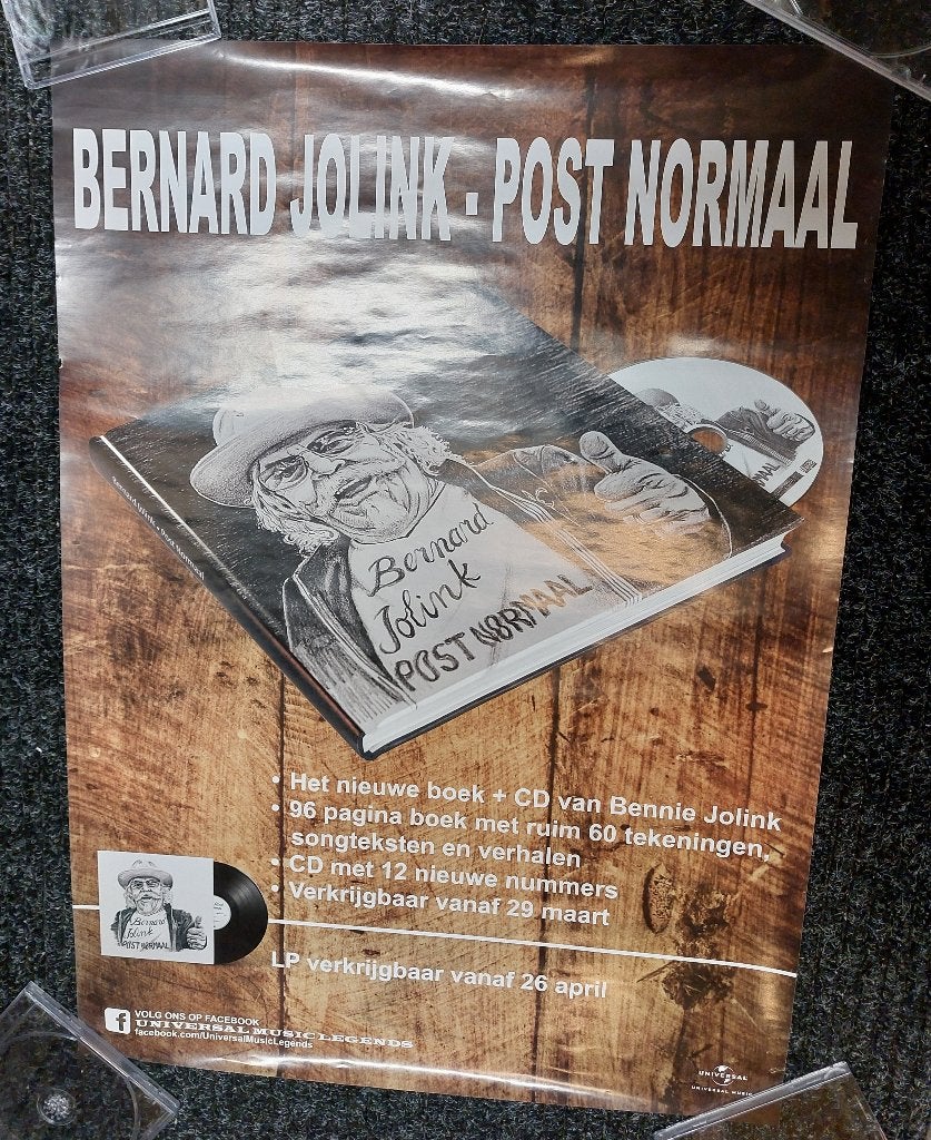 Bennie Jolink PROMO POSTER NORMAAL 2019, Bernard Jolink, Ophalen of Verzenden, NvT, Poster, Artwork of Schilderij