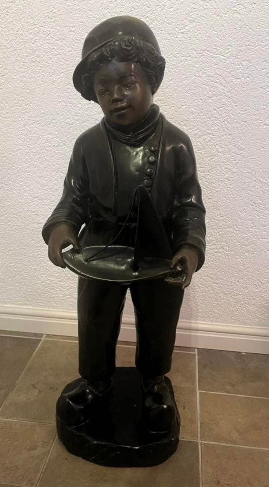 Antiek bronzen beeld, Ophalen, Brons