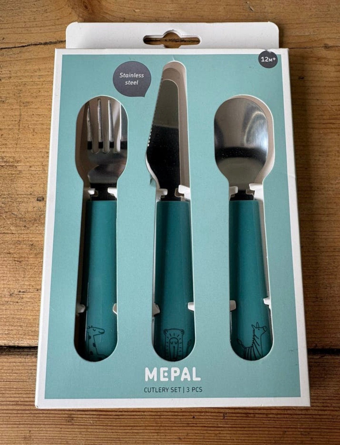 Mepal kinder bestek 3 delig, Huis en Inrichting, Keuken | Bestek, Ophalen of Verzenden, Nieuw, Kunststof