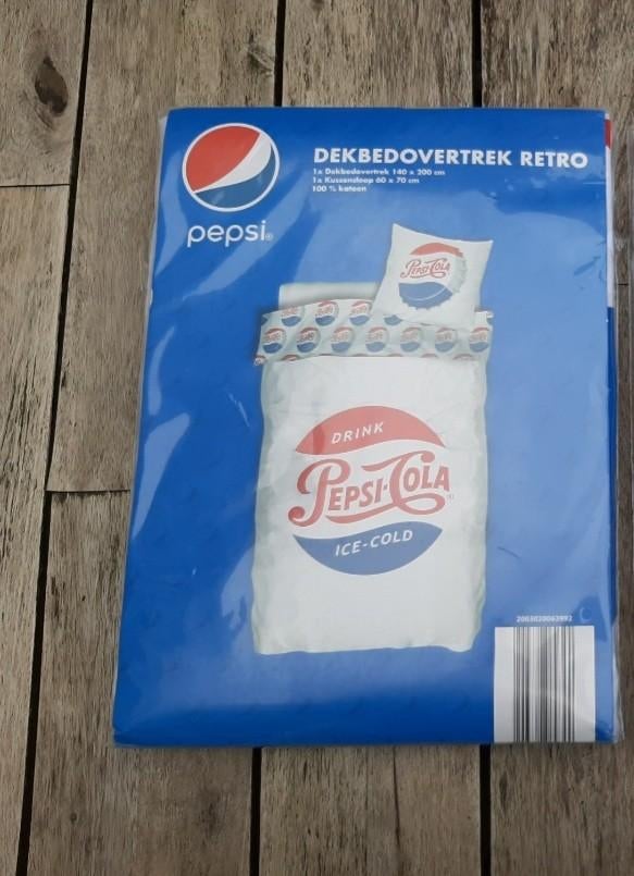 Pepsi cola dekbedovertrek nieuw 1 persoons 140 200, Ophalen of Verzenden, Nieuw, Overige typen