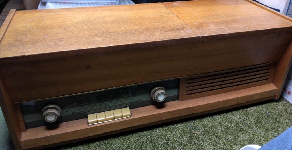 Vintage Radio / Platenspeler Set - Werking Onbekend, Ophalen, Platenspeler, Overige merken