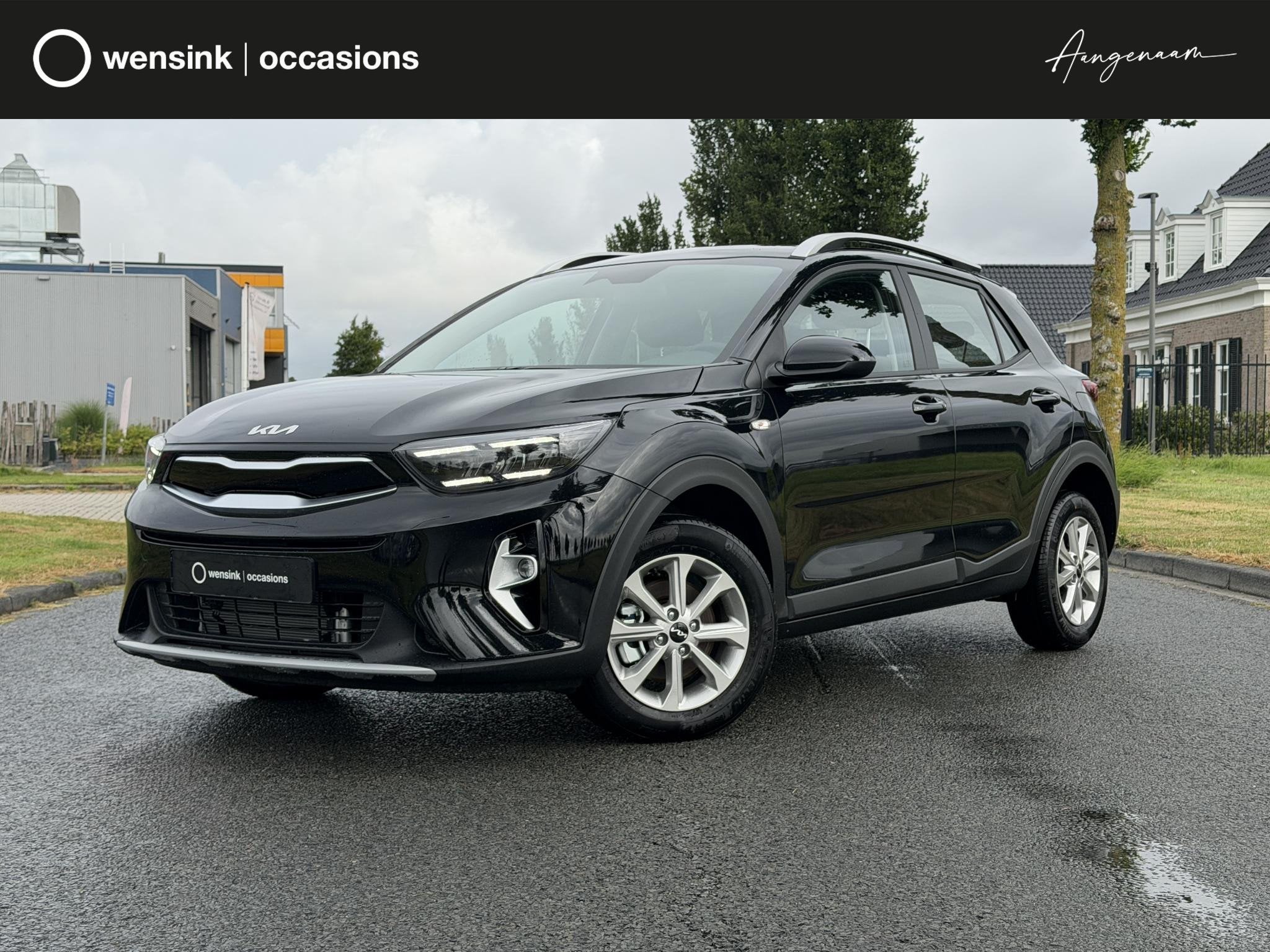 Kia Stonic DynamicLine 1.0 T-GDi MHEV | LED-koplampen | Crui, Voorwielaandrijving, Automatische klimaatregeling, 710 kg, Zwart