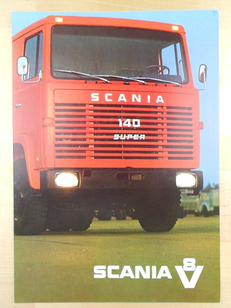 Scania 140 V8 Brochure 1970 – LB140 LBS140 LBT140, Ophalen of Verzenden, Zo goed als nieuw, Overige merken, Scania