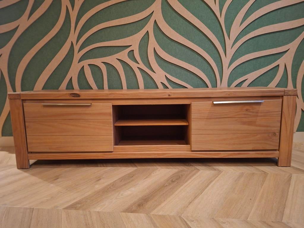 Houten TV-kast 180x50x45 cm met lichte gebruikssporen, Huis en Inrichting, Kasten | Televisiemeubels, Ophalen, Gebruikt, 150 tot 200 cm