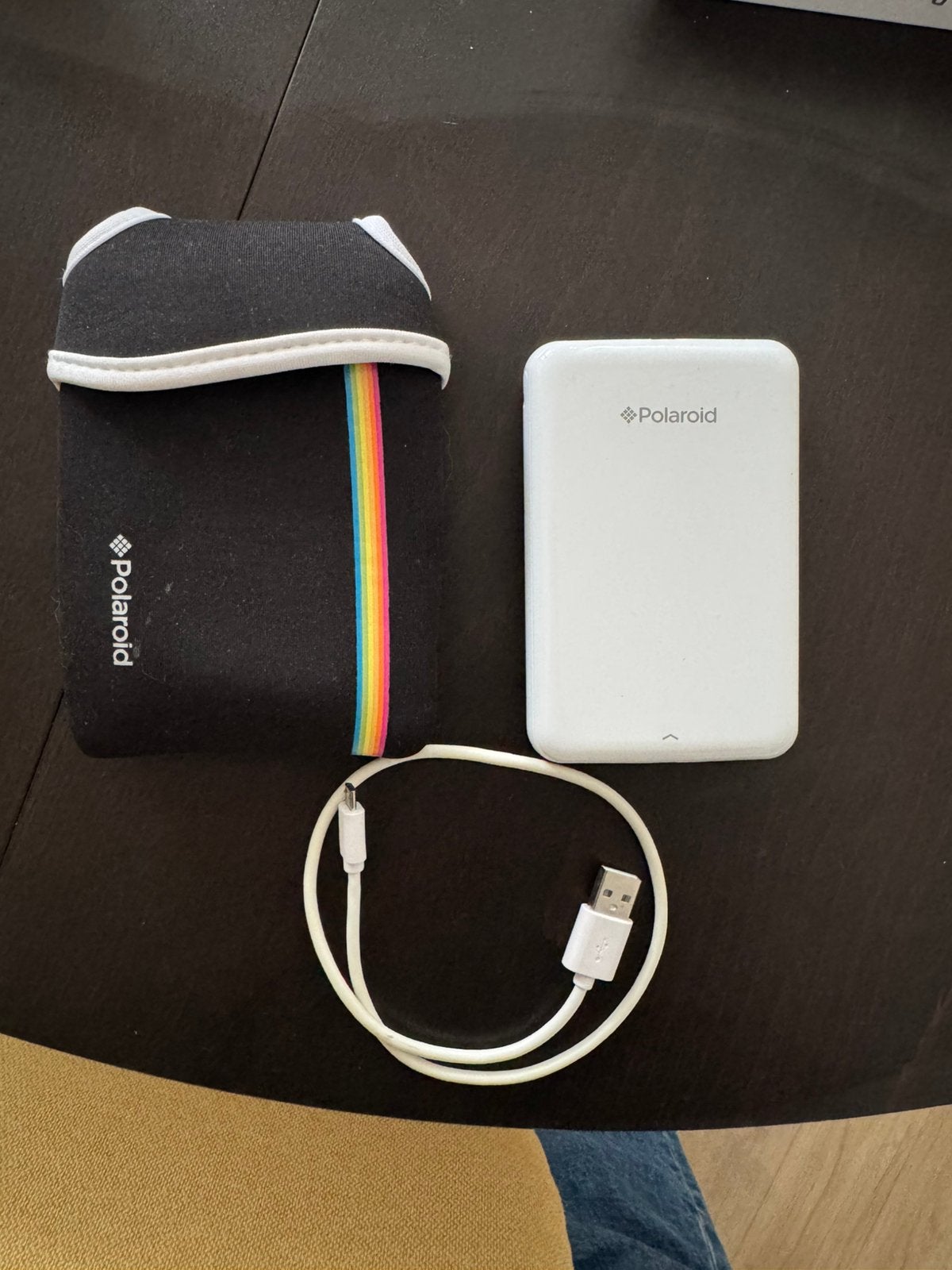 Polaroid Zip Mobiele Printer met hoesje en kabel, Gebruikt, Overige typen, Ophalen of Verzenden, Overige merken