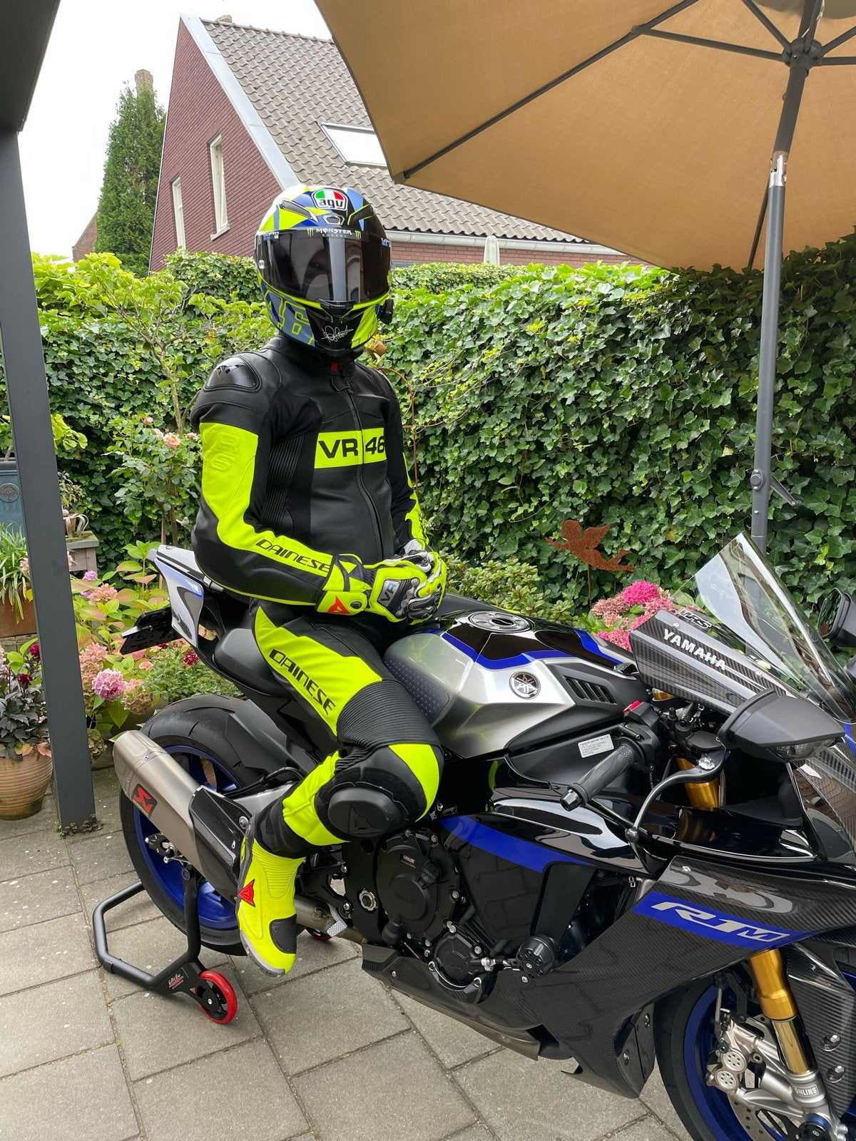 Dainese VR46 Tavullia Rossi Motorpak Maat 50, Motoren, Ophalen of Verzenden, Tweedehands, Heren, Combipak