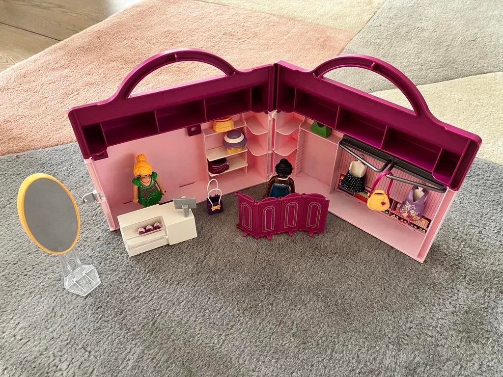 Playmobil Kledingwinkel Koffer met Accessoires, Ophalen of Verzenden, Gebruikt