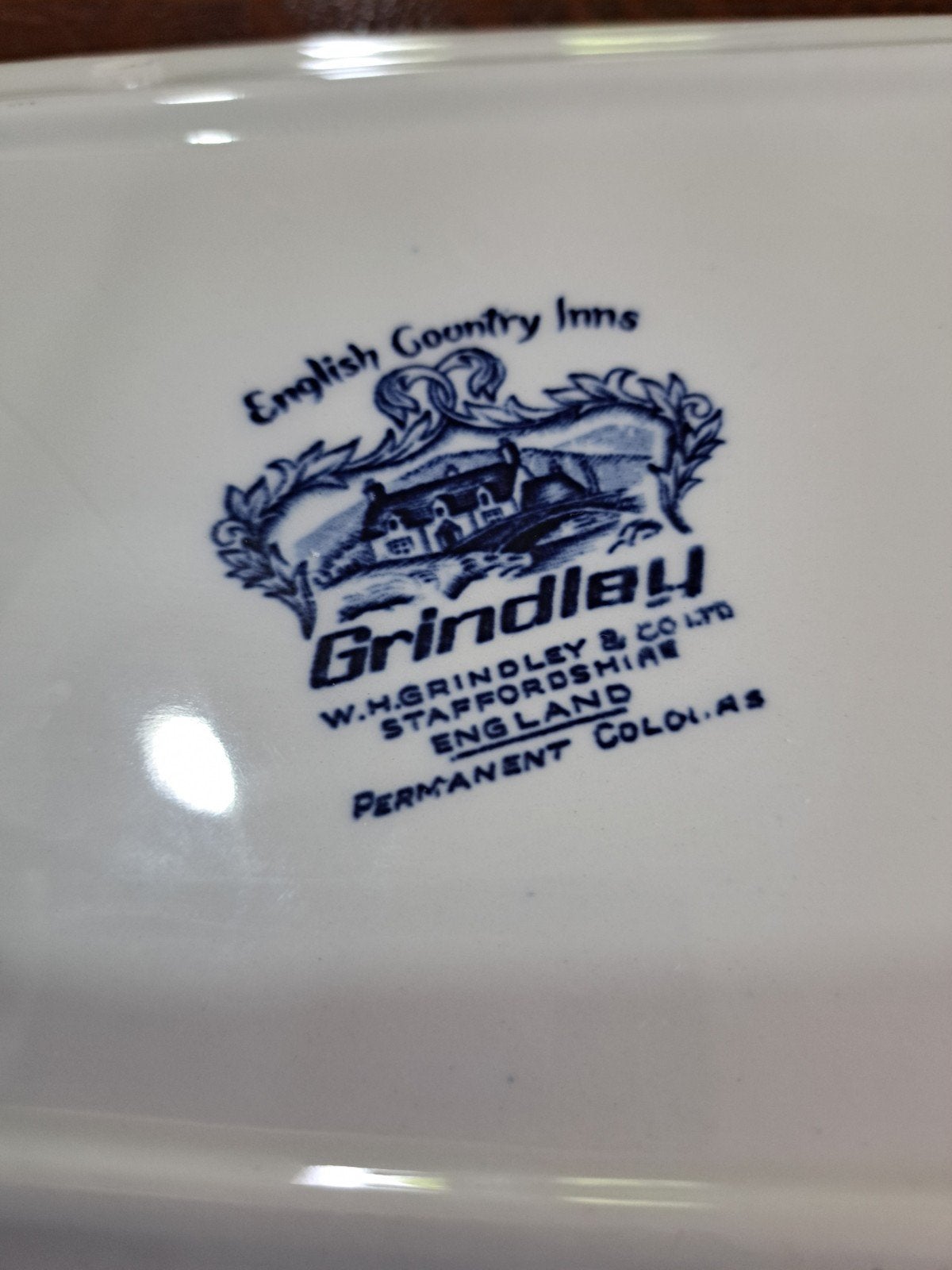 Vintage Grindley 'English Country Inns' schaal, Ophalen of Verzenden