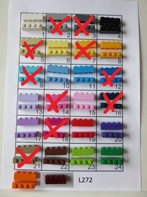 L272 LEGO BOUWSTENEN STEEN 1x4, lego ID:3010 DIVERSE KLEUREN, Lego, Ophalen of Verzenden, Losse stenen, Lego Nederland B.V.