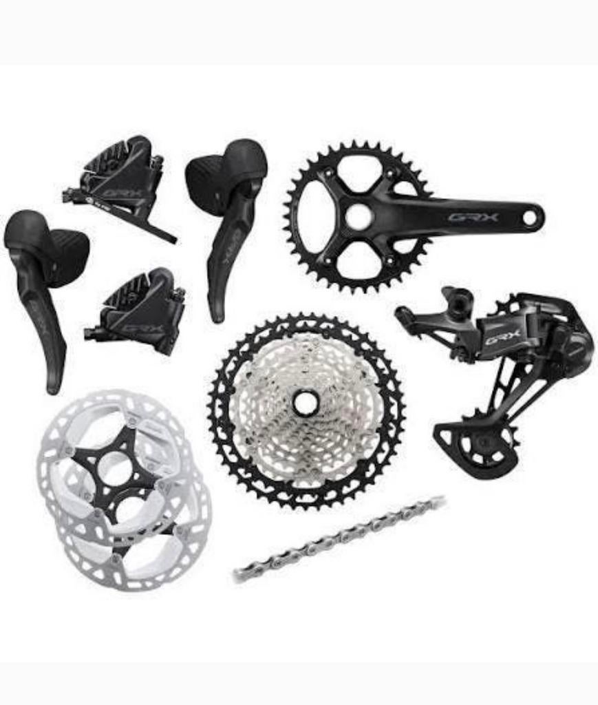 Shimano GRX 1x12 disc groepset kompleet. Nieuw, Ophalen of Verzenden, Nieuw, Overige typen, Carbon
