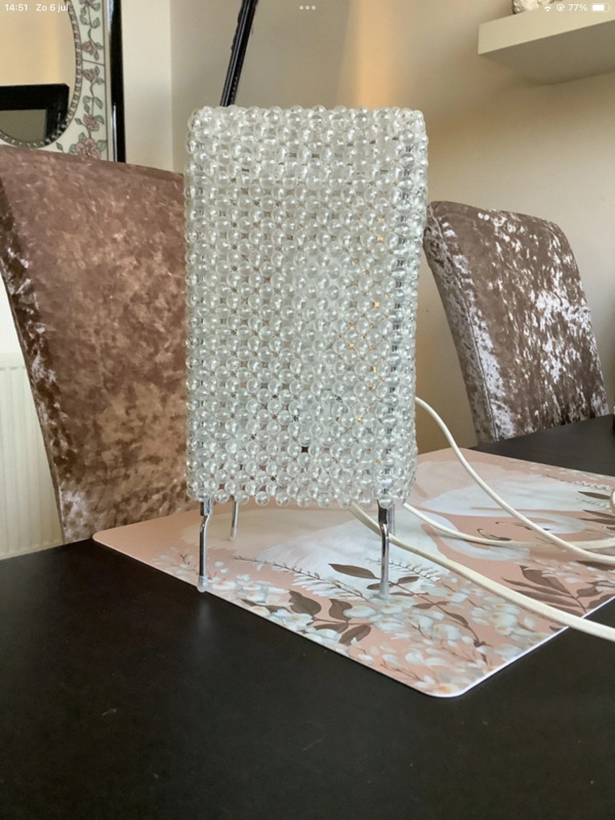 Vintage Lamp jaren 90, Ophalen of Verzenden, Zo goed als nieuw, 26 cm, Vintage