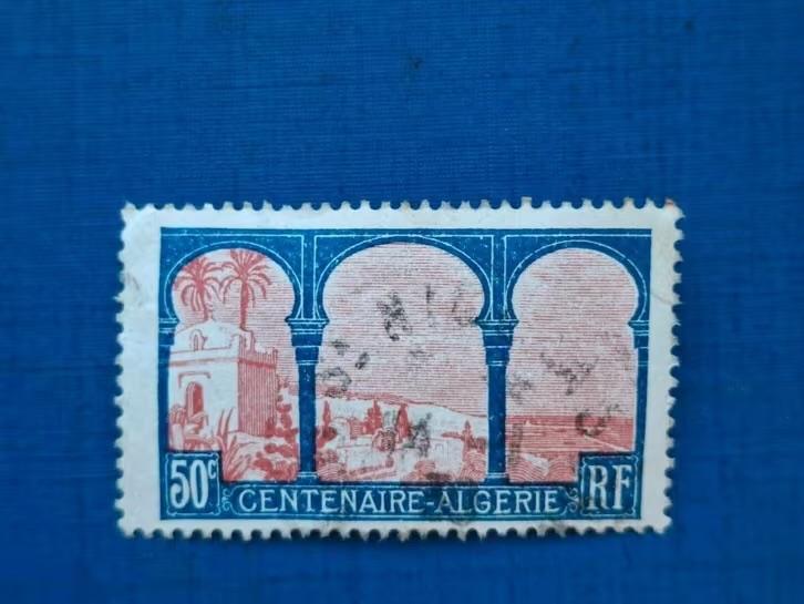 Postzegel Frankrijk 1930 zegel 100jr Annexatie Algiers 16-04, Ophalen of Verzenden, Gestempeld