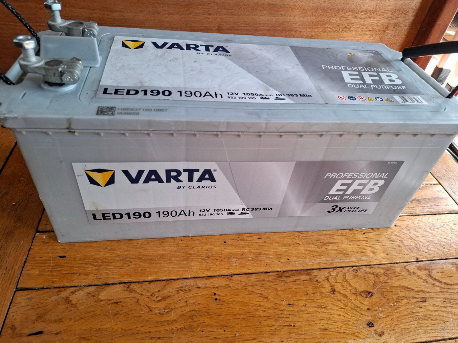 Varta Professional EFB Dual Purpose Accu 12V 190Ah, Ophalen, Gebruikt, Universele onderdelen