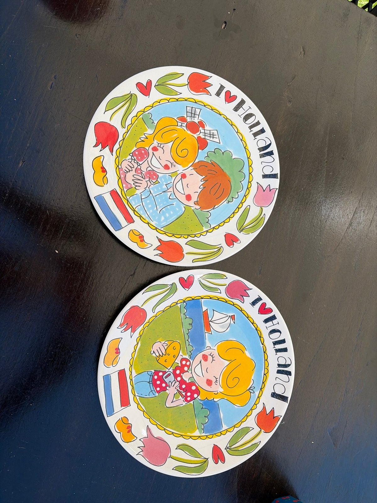 Set van 2 vintage 'I Love Holland' onderzetters, Ophalen