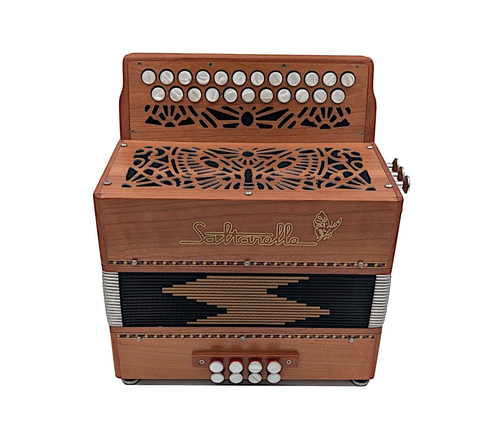 Saltarelle BC – 3-korige Trekzak Accordeon Trekharmonica, Overige merken, Overige formaten, Met koffer, Ophalen of Verzenden