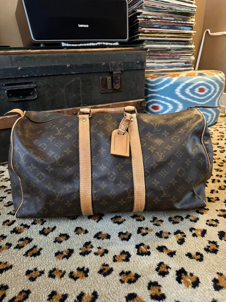Louis vuitton keepall 45, Sieraden, Tassen en Uiterlijk, Tassen | Reistassen en Weekendtassen, 40 tot 60 cm, 30 cm of meer, Gebruikt