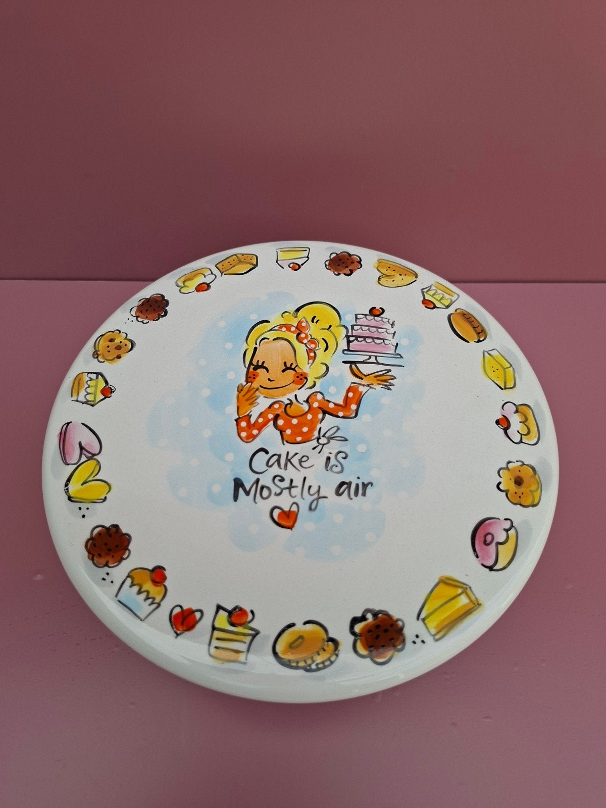 Blond Amsterdam Limited Edition taartplateau, Ophalen of Verzenden, Zo goed als nieuw, Aardewerk, Schaal of Schalen