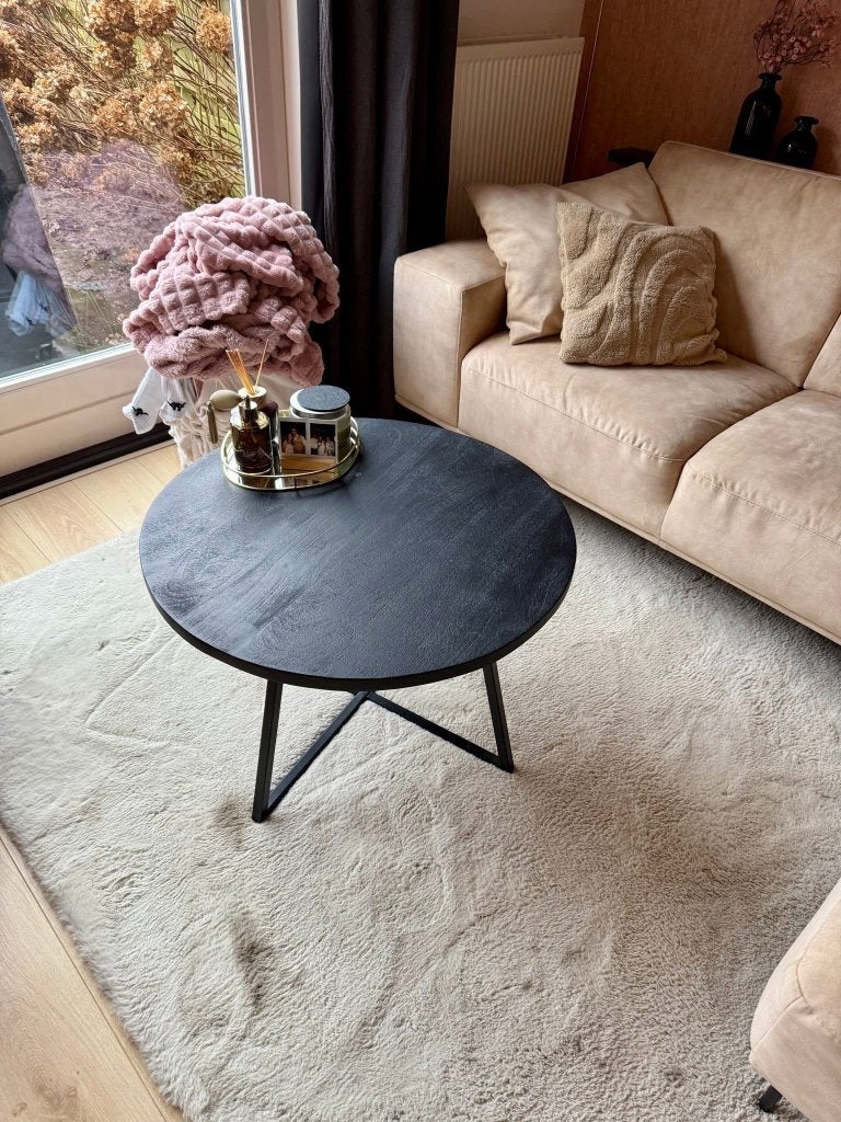 Hoogpolig Zach crème vloerkleed te koop, Huis en Inrichting, 150 tot 200 cm, 200 cm of meer, Ophalen of Verzenden, Zo goed als nieuw