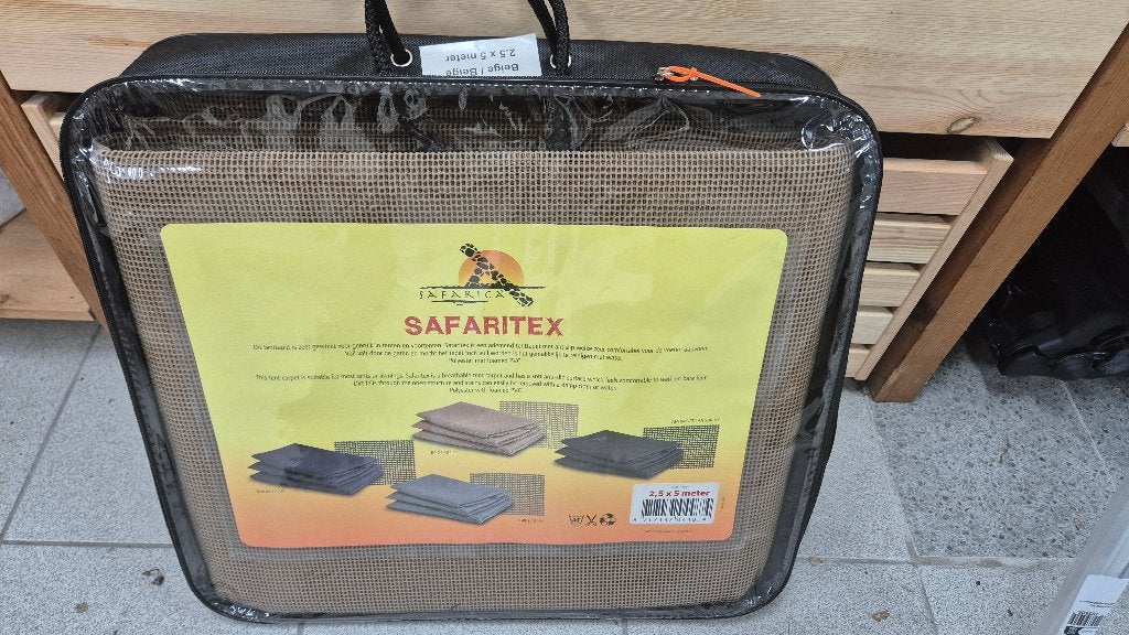 Safarica tenttapijt 2,5x5m beige (nieuw), Ophalen, Nieuw