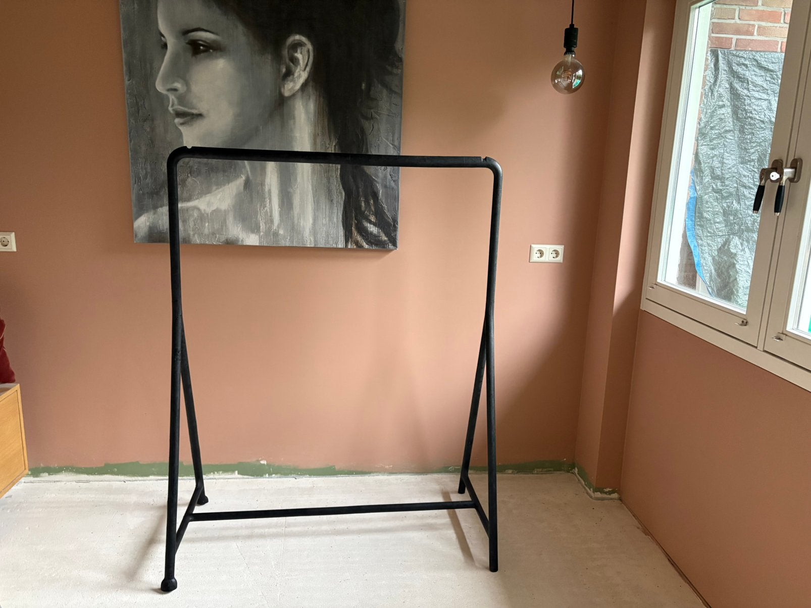Turbo kledingrek zwart ikea 117 bij 59 cm, Ophalen, Zo goed als nieuw