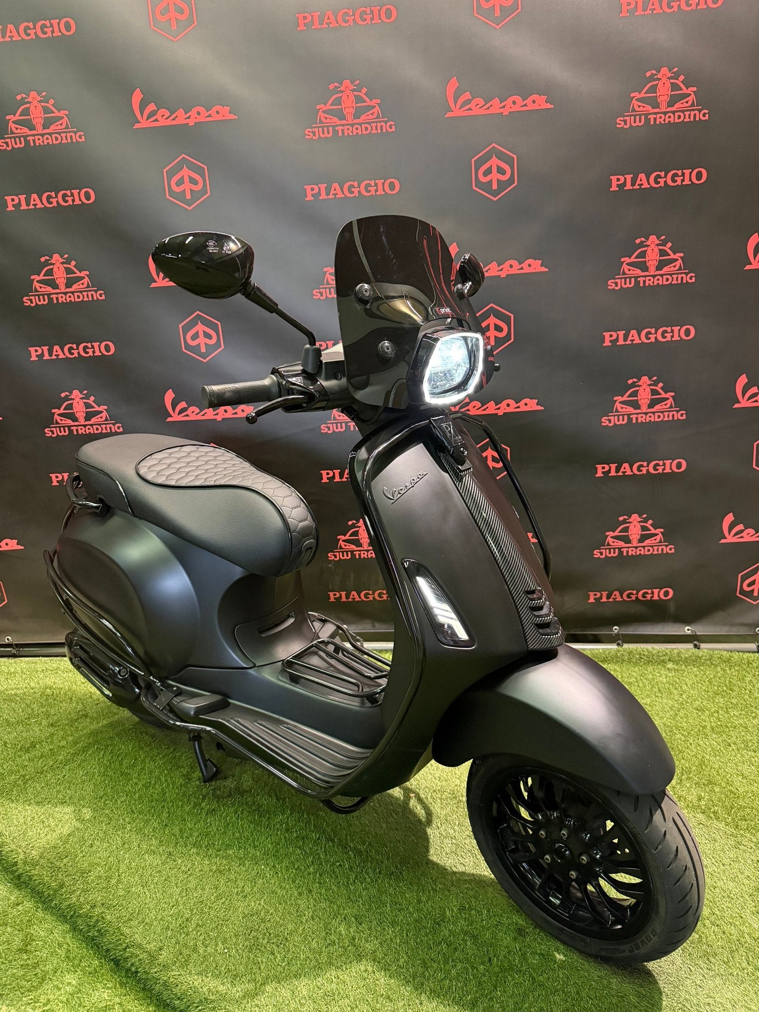 Vespa Sprint 2020 Brom! Mat Zwart / RS Zadel / Garantie!, Fietsen en Brommers, -, Maximaal 45 km/u, -, Ophalen of Verzenden