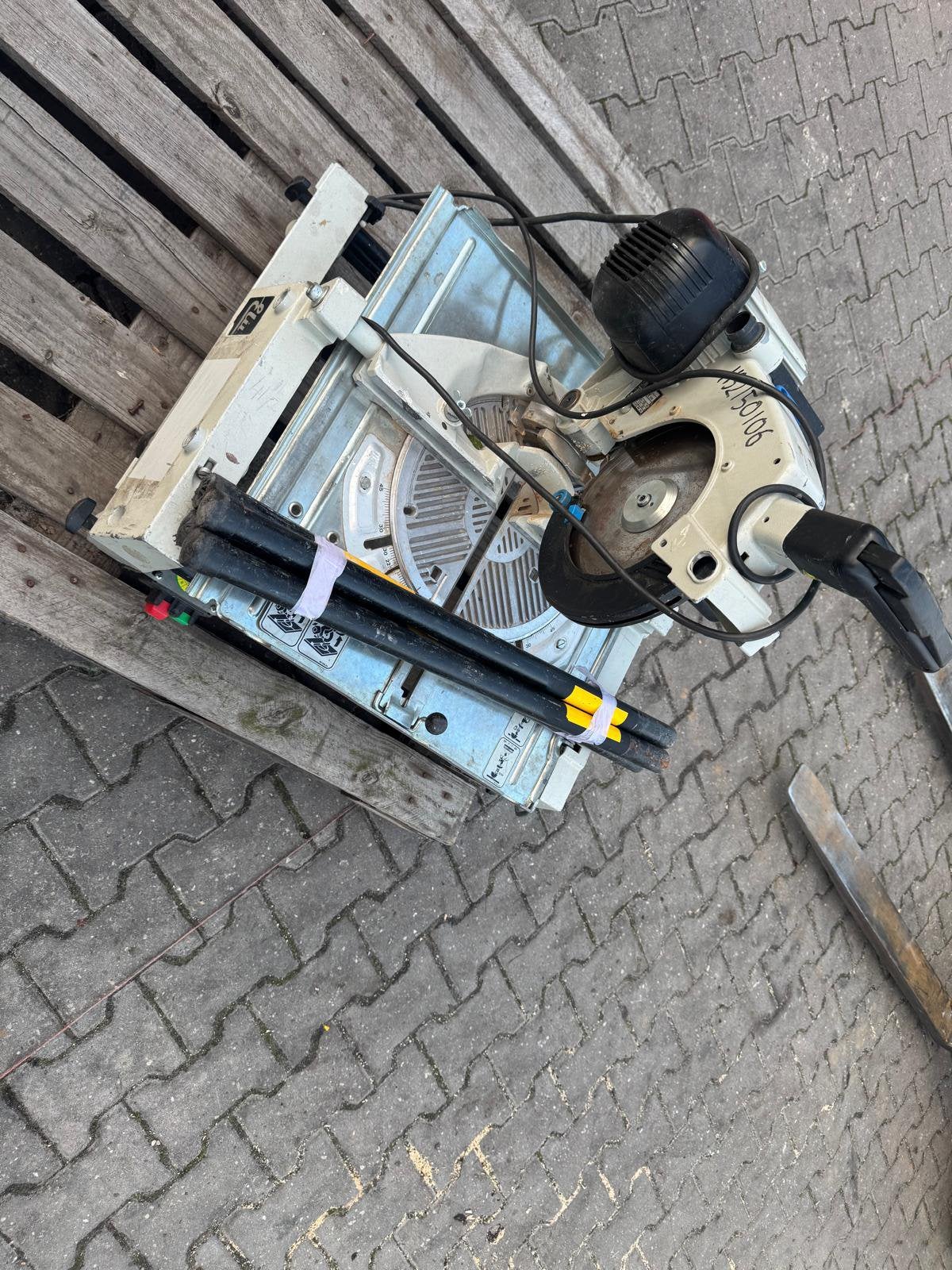 Elu afkortzaag met poten afkort zaag tafelzaag, Ophalen of Verzenden