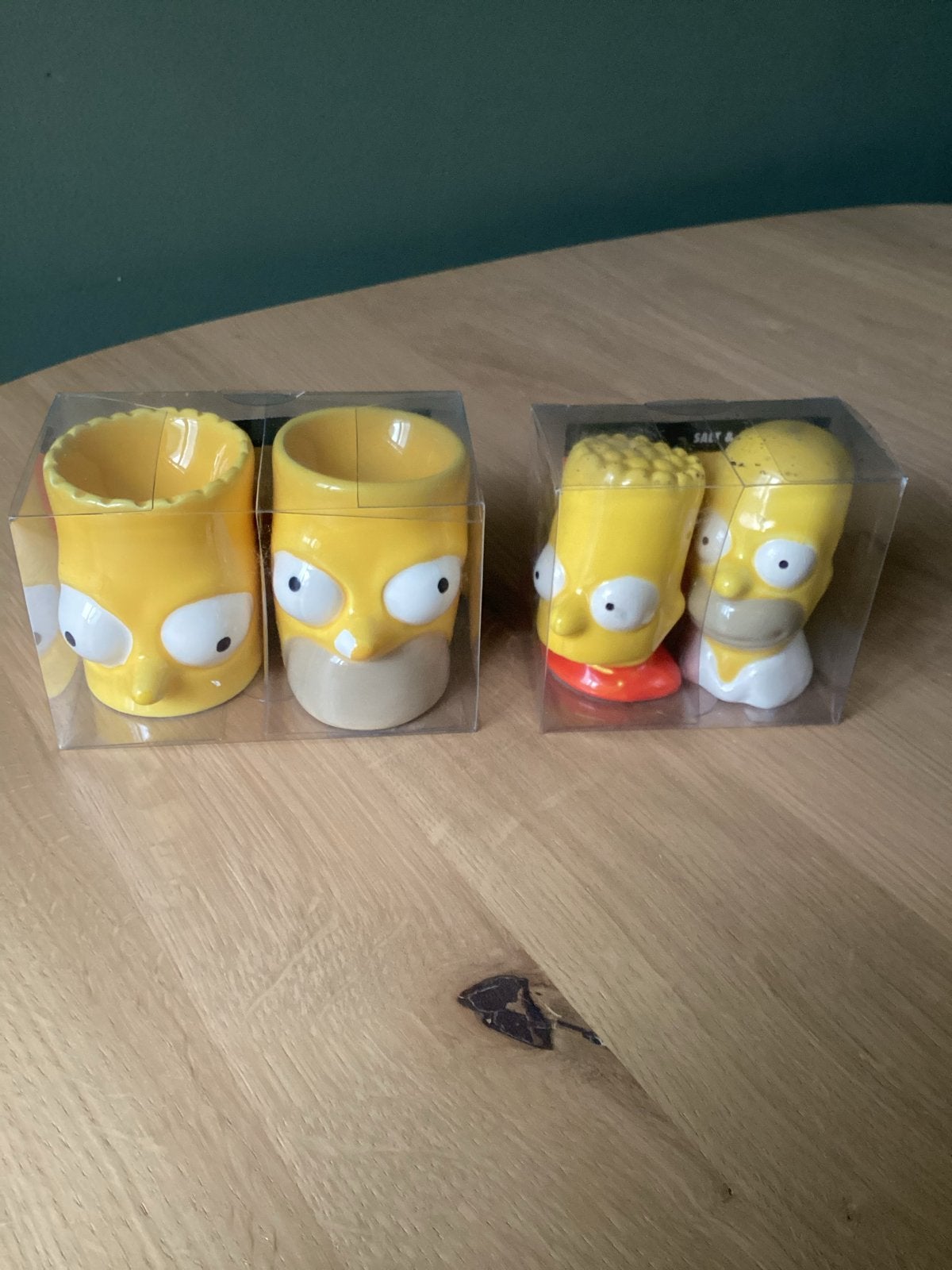 The Simpsons zout- en pepervaatjes - Homer en Bart, Verzamelen, Diddl, Ophalen of Verzenden, Overige figuren, Nieuw, Servies