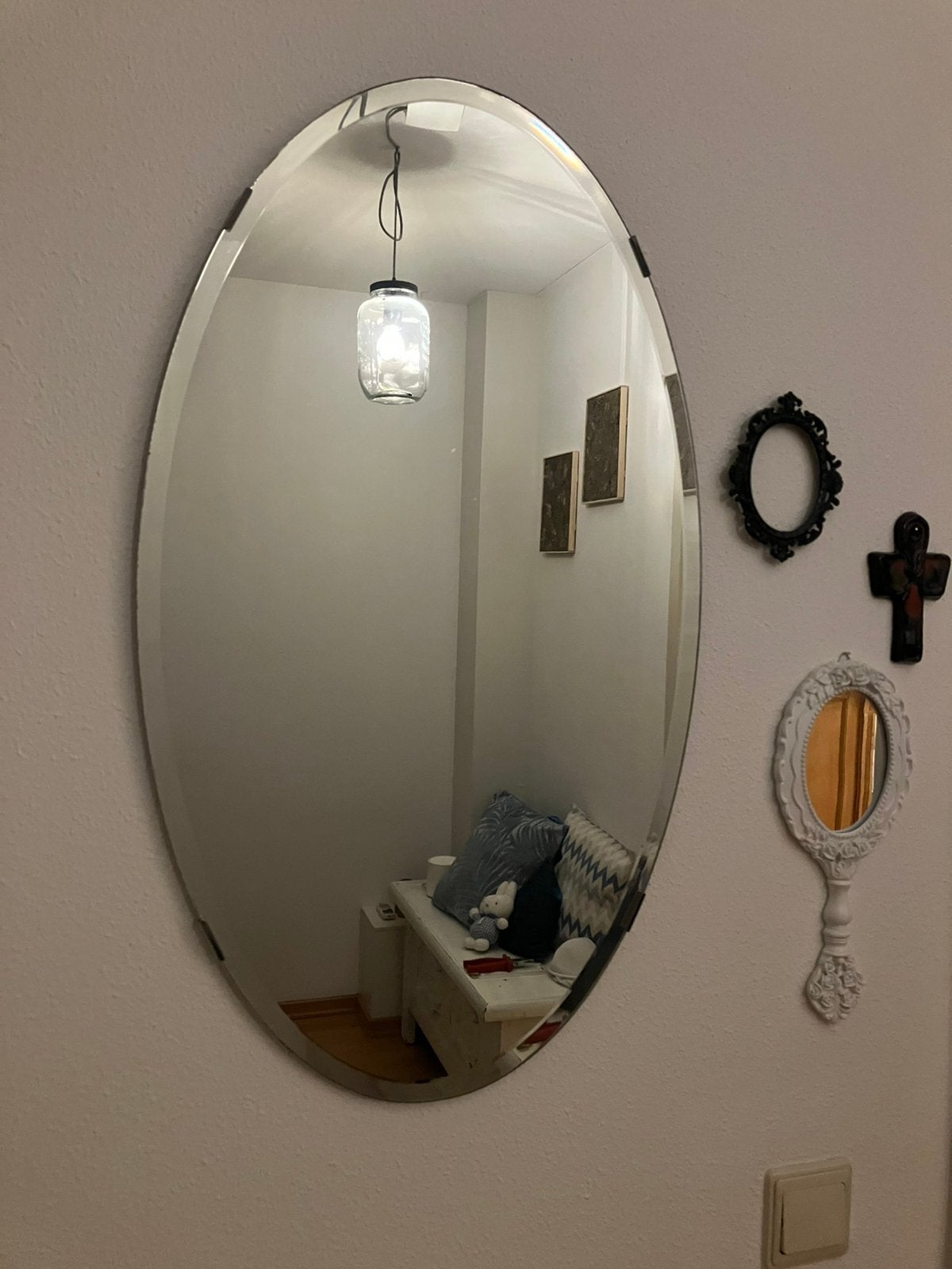 Spiegel, Ophalen, Minder dan 50 cm, Zo goed als nieuw, Minder dan 100 cm