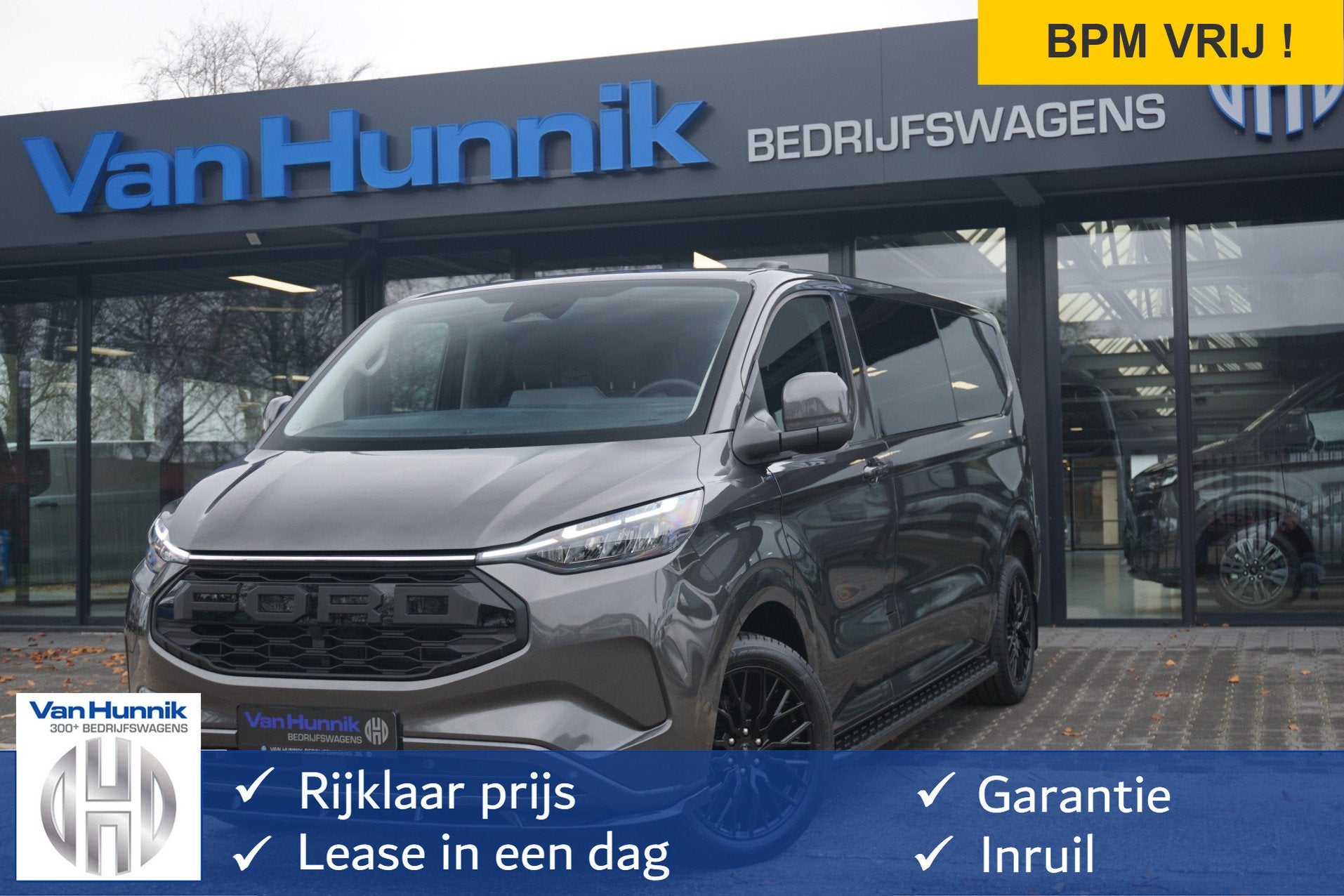 Ford Transit Custom 320L 2.5 PHEV 233PK Dubbel Cabine JWR ED, Gebruikt, 4 cilinders, 14 km/l, Bedrijf